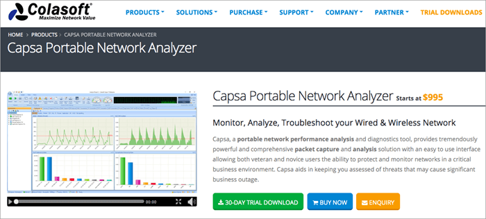 capsa packet sniffer free